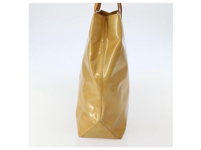 LOUIS VUITTON Borsa a Mano Monogram Vernis Reade MM Beige M91141 LV Auth 143950 - vista 4