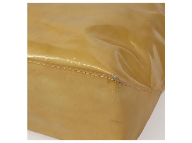 LOUIS VUITTON Borsa a Mano Monogram Vernis Reade MM Beige M91141 LV Auth 143950 - vista 9
