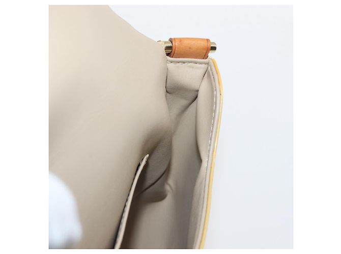 LOUIS VUITTON Borsa Thompson Street Monogram Vernis Beige M91301 LV Auth 142494 - vista 19