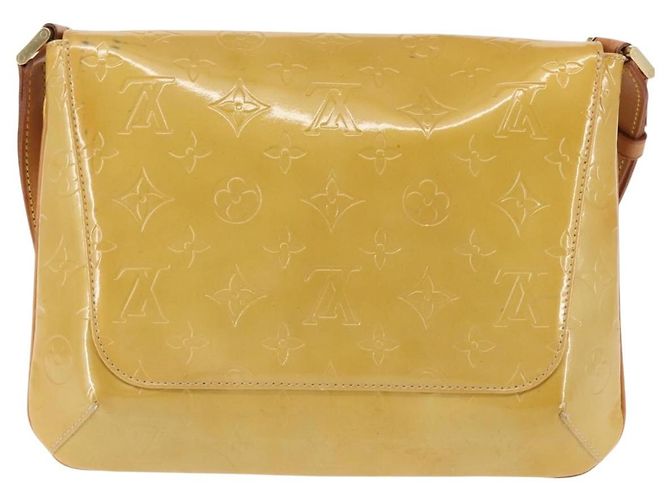LOUIS VUITTON Borsa Thompson Street Monogram Vernis Beige M91301 LV Auth 142494 - vista 2