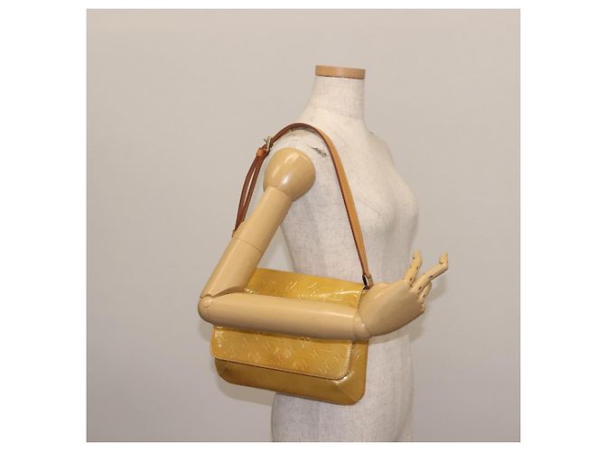 LOUIS VUITTON Borsa Thompson Street Monogram Vernis Beige M91301 LV Auth 142494 - vista 22