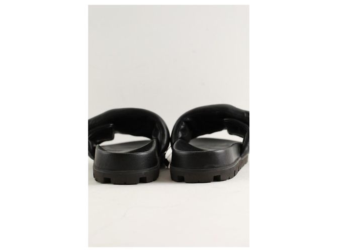 Prada Mule in pelle neri Nero - vista 5