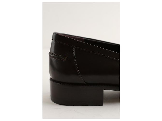 Autre Marque Mocassini in pelle marrone - vista 4