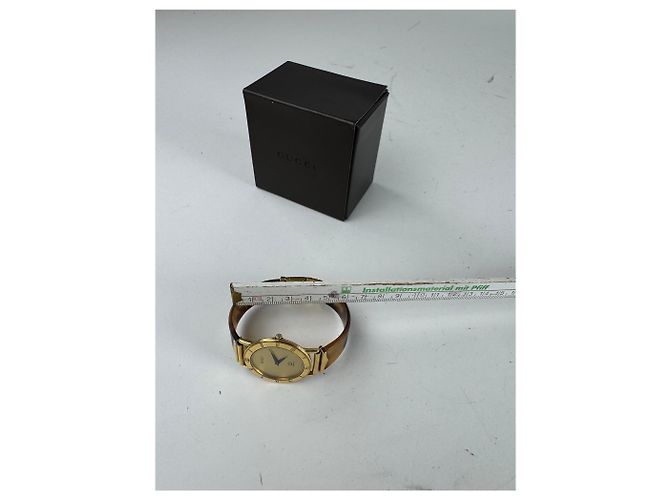 Orologio Gucci vintage oro marrone D'oro - vista 10