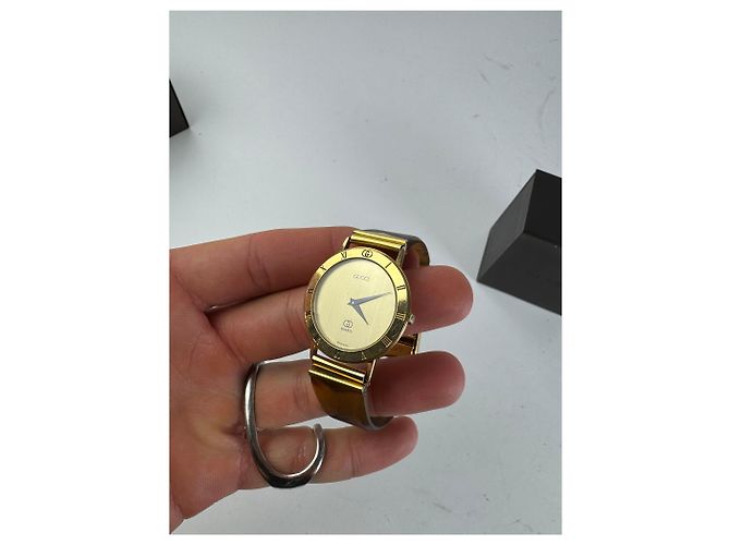 Orologio Gucci vintage oro marrone D'oro - vista 3