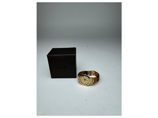 Orologio Gucci vintage oro marrone D'oro - vista 5