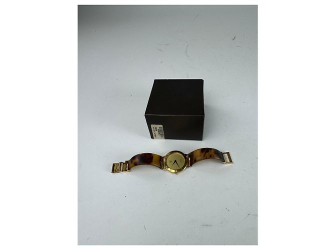 Orologio Gucci vintage oro marrone D'oro - vista 6