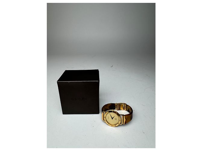 Orologio Gucci vintage oro marrone D'oro - vista 8
