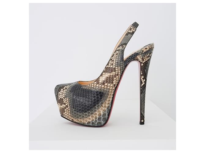 Christian Louboutin Louboutin Daffodile Pumps aus Pythonleder Mehrfarben - Ansicht 2