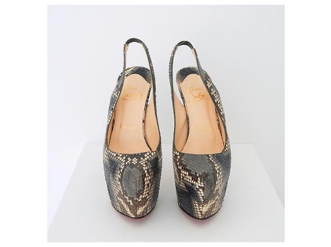 Christian Louboutin Louboutin Daffodile Pumps aus Pythonleder Mehrfarben - Ansicht 3
