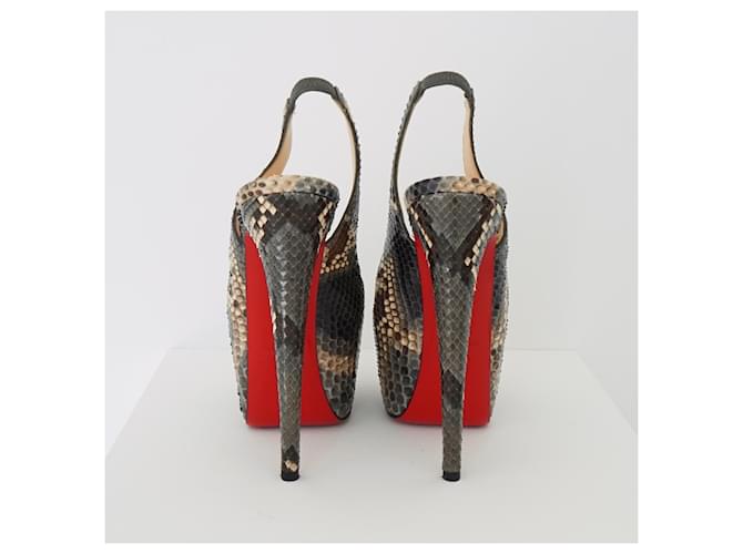 Christian Louboutin Louboutin Daffodile Pumps aus Pythonleder Mehrfarben - Ansicht 4