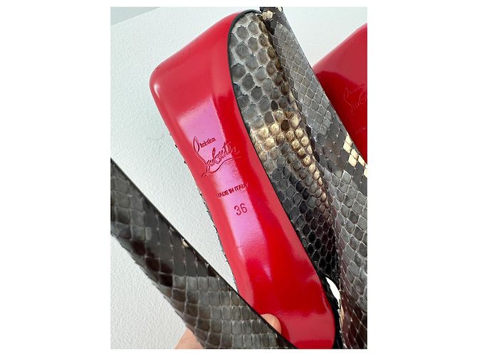Christian Louboutin Louboutin Daffodile Pumps aus Pythonleder Mehrfarben - Ansicht 6
