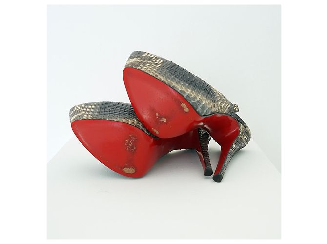 Christian Louboutin Louboutin Daffodile Pumps aus Pythonleder Mehrfarben - Ansicht 7