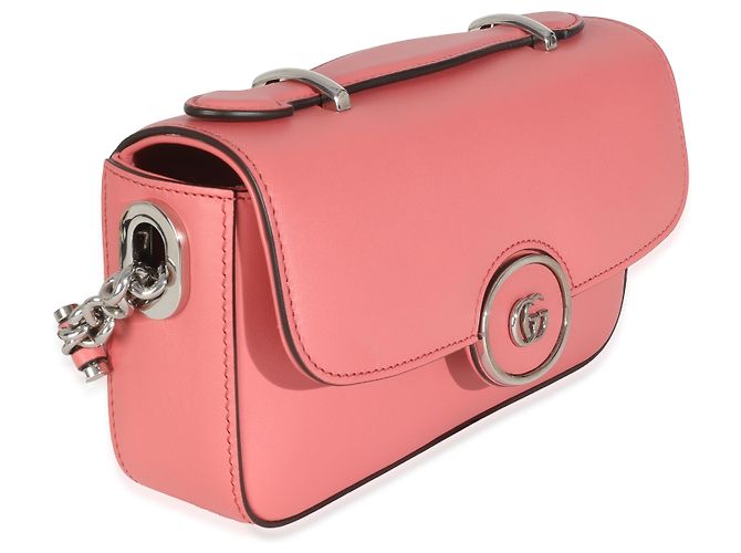 Borsa a spalla piccola GG Senna in pelle di vitello rosa di Gucci - vista 4