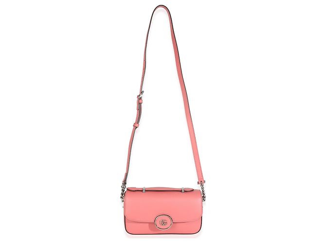 Borsa a spalla piccola GG Senna in pelle di vitello rosa di Gucci - vista 5