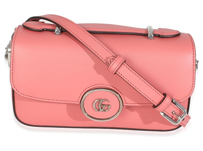 Borsa a spalla piccola GG Senna in pelle di vitello rosa di Gucci - vista 8