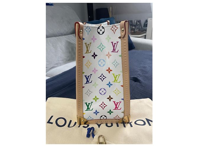 Onthego Louis Vuitton ON-THE-GO MURAKAMI M13079 Bianco - vista 3