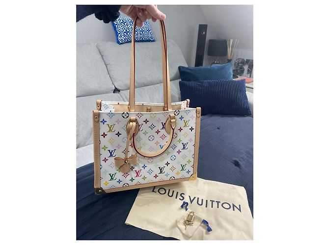 Onthego Louis Vuitton ON-THE-GO MURAKAMI M13079 Bianco - vista 7
