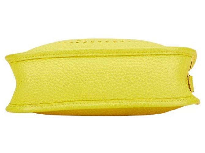 Borsa a spalla Hermès Evelyne TPM in Lime D'oro - vista 3