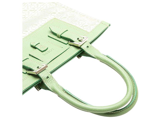 LOEWE Repeat Anagram Tote Bag Grün - Ansicht 6