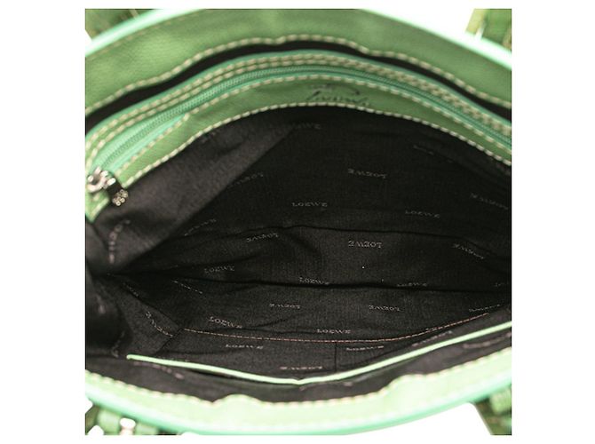 LOEWE Repeat Anagram Tote Bag Grün - Ansicht 7