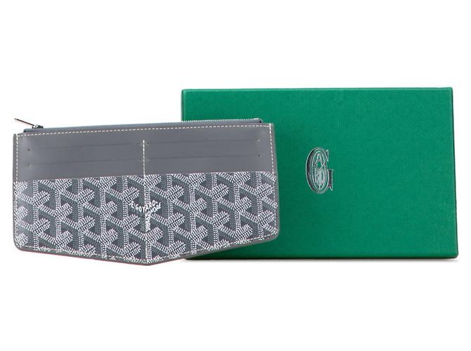 Goyard Insert Louise Visitenkartenetui aus grauem Leder - Ansicht 10