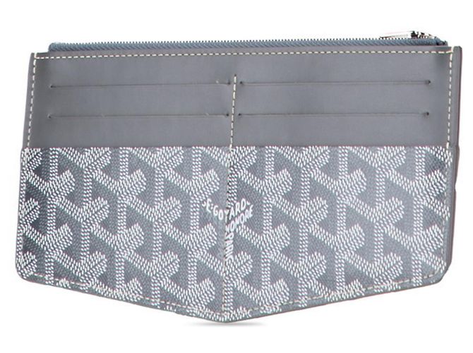 Goyard Insert Louise Visitenkartenetui aus grauem Leder - Ansicht 2
