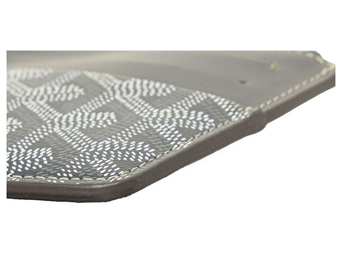 Goyard Insert Louise Visitenkartenetui aus grauem Leder - Ansicht 4