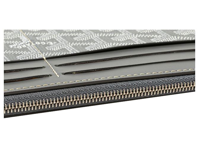 Goyard Insert Louise Visitenkartenetui aus grauem Leder - Ansicht 5