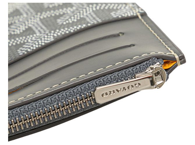 Goyard Insert Louise Visitenkartenetui aus grauem Leder - Ansicht 6