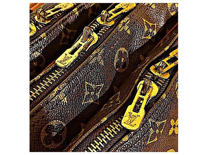 Louis Vuitton Sac Trois Poche 50 Monogram Canvas Borsa da Viaggio Marrone - vista 4