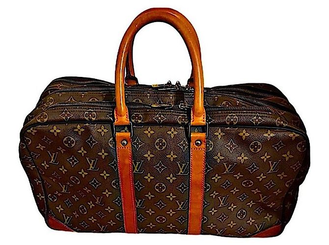 Louis Vuitton Sac Trois Poche 50 Monogram Canvas Borsa da Viaggio Marrone - vista 5