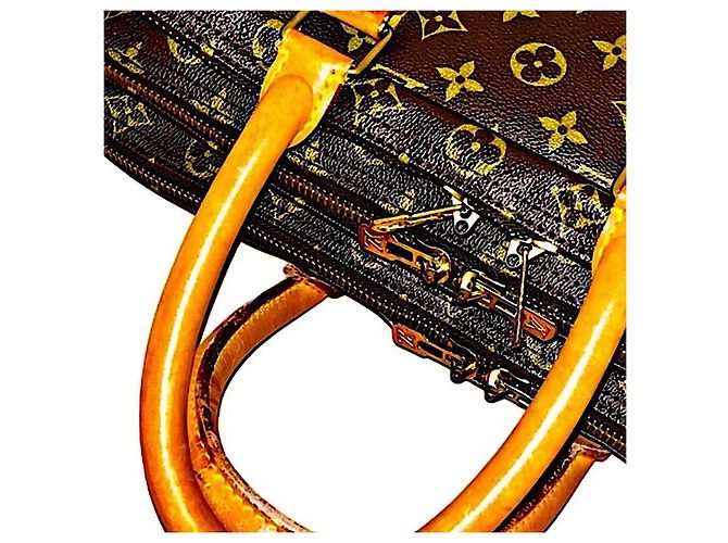 Louis Vuitton Sac Trois Poche 50 Monogram Canvas Borsa da Viaggio Marrone - vista 6
