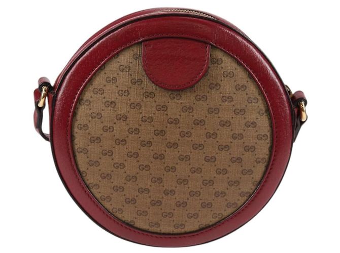 Gucci Doraemon Round Printed Mini GG Coated Canvas Beige - vista 2