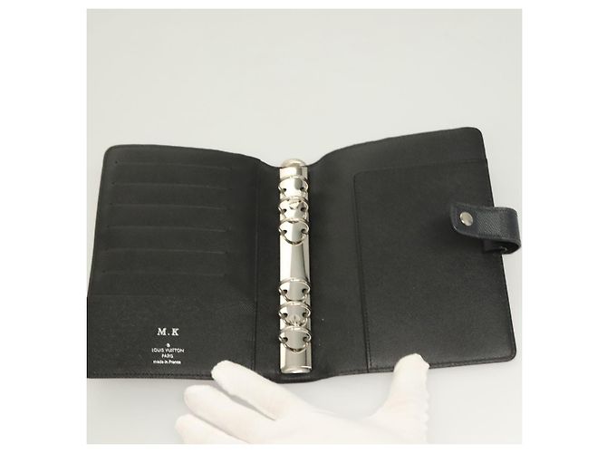 Cubierta de Agenda Louis Vuitton Damier Azur MM Negro - vista 5