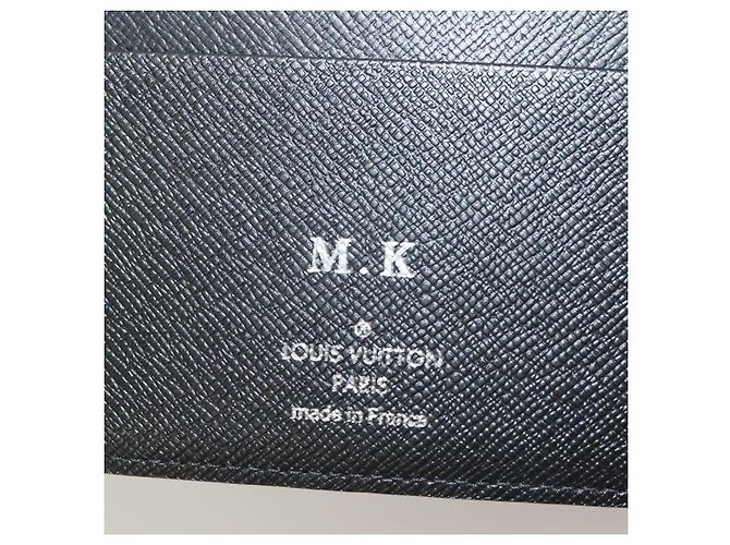 Cubierta de Agenda Louis Vuitton Damier Azur MM Negro - vista 6