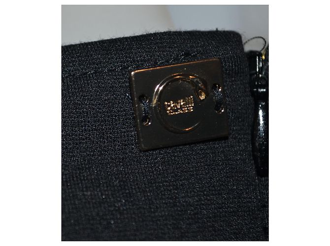 Abito Roberto Cavalli in misto cotone nero multicolore - vista 4