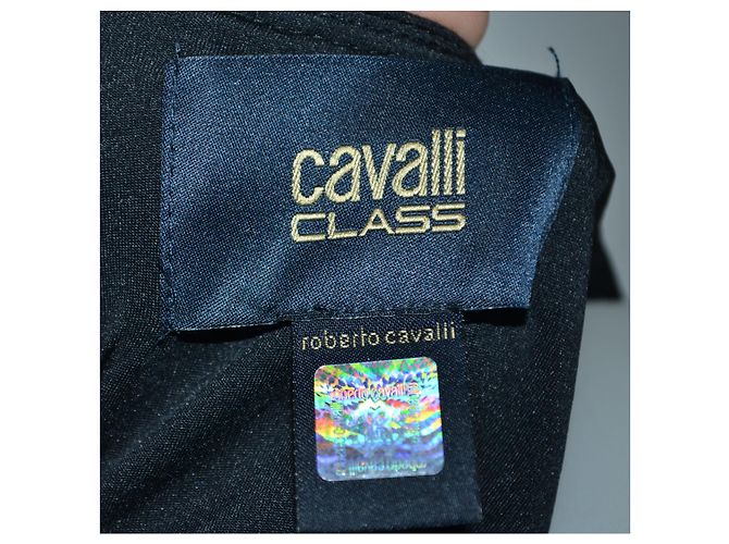 Abito Roberto Cavalli in misto cotone nero multicolore - vista 5