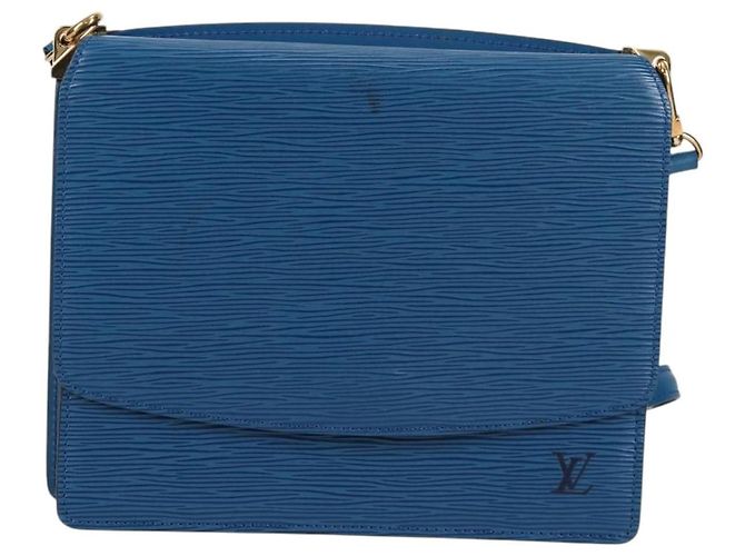 Borsa a Spalla Grenelle Louis Vuitton in Pelle Epi Piccola Blu - vista 2