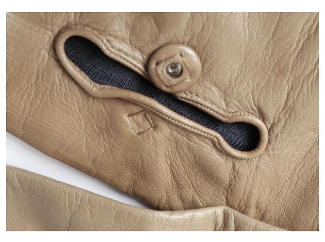 Prada Fall 2015 Camel Leather Opera Gloves - view 2