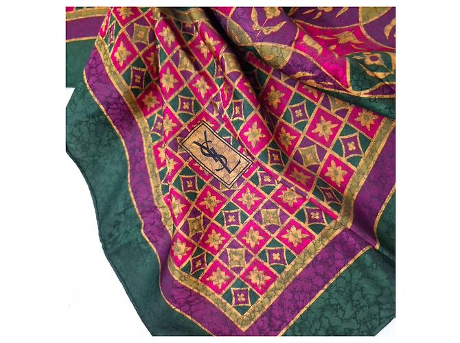 Yves Saint Laurent Boho YSL Vintage 80s Scarf Multiple colors - view 3