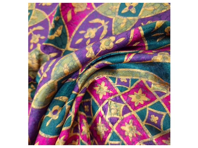 Yves Saint Laurent Boho YSL Vintage 80s Scarf Multiple colors - view 6