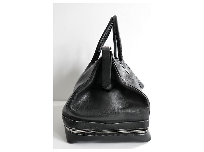 Borsa da medico in pelle nera con zip Prada Autunno 2000 Nero - vista 6