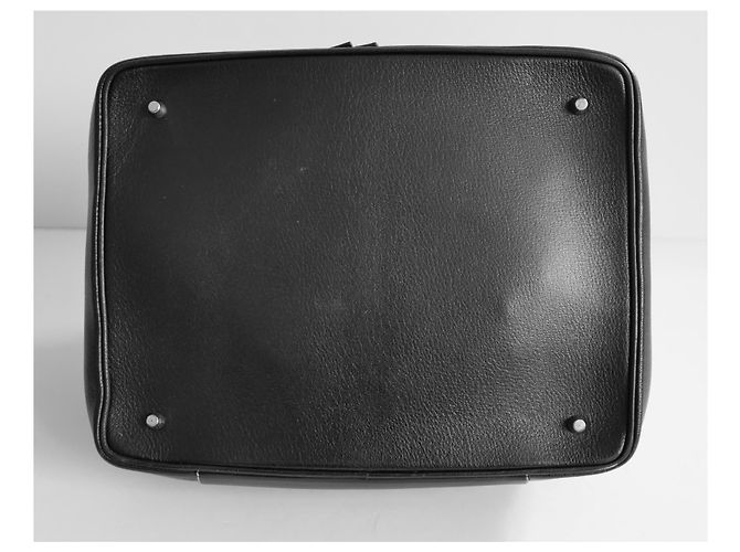 Borsa da medico in pelle nera con zip Prada Autunno 2000 Nero - vista 8