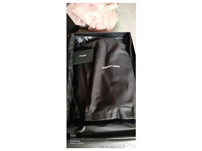 Botas Saint Laurent Abey de charol negro - vista 6