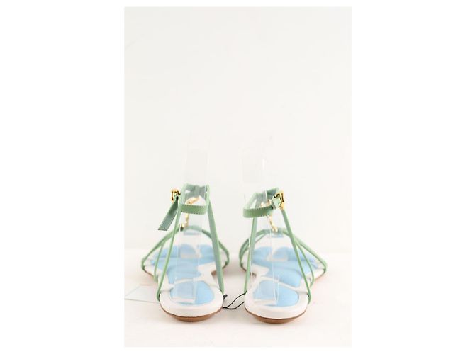 Jacquemus Pralu Green Leather Sandals - view 5