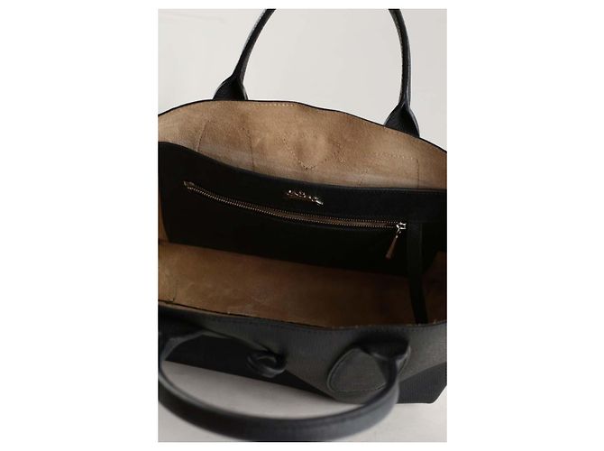 Longchamp Borsa a spalla Roseau in pelle nera - vista 6