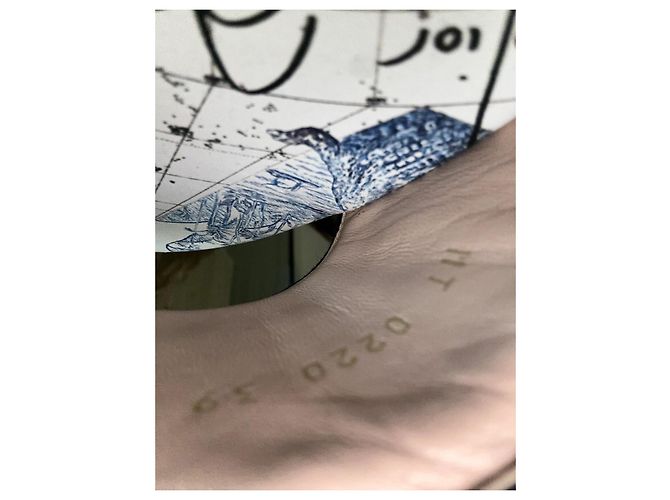 Mule Dior Dway Toile de Jouy blu — Numero 39 Bianco - vista 4