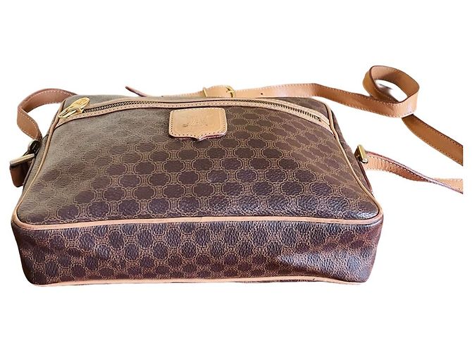 Borsa a tracolla Céline Macadam Marrone Pelle - vista 3