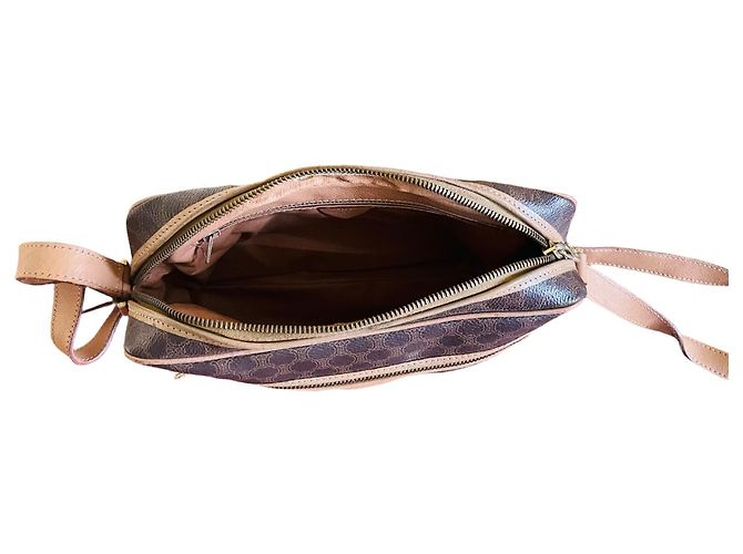 Borsa a tracolla Céline Macadam Marrone Pelle - vista 5